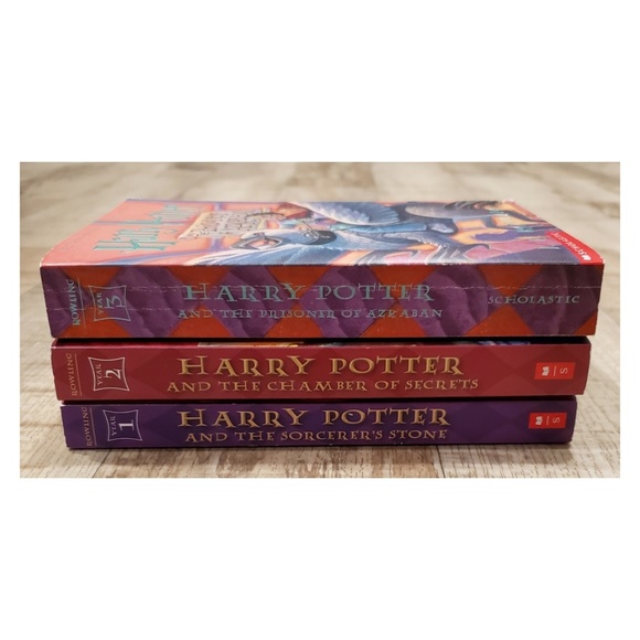 Lot of 3 Harry Potter Books Pbk 1 2 3 Sorcerers - Picture 2 of 2